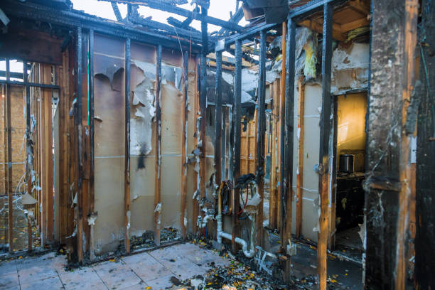 Professional Fire Damage Assessment technician working in White Haven, PA